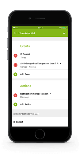 Loxone App 7 - Generátor autopilota