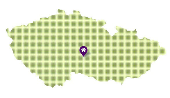 Umístění domu na mapě ČR