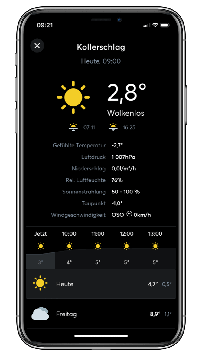 Loxone App - Wetter