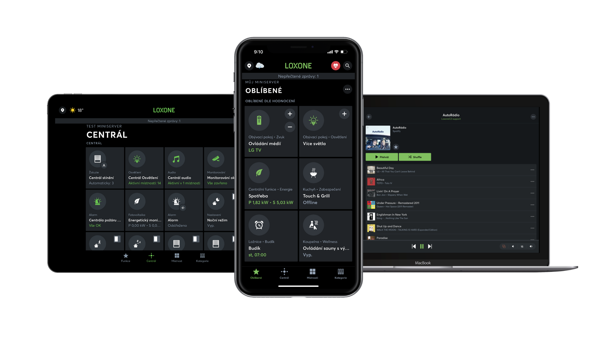 Libovolné zařízení pro Loxone App