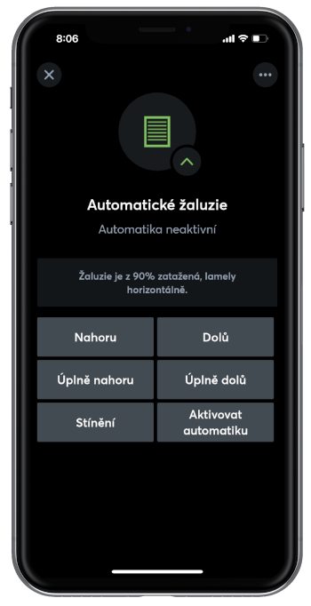 Automatické žaluzie v App