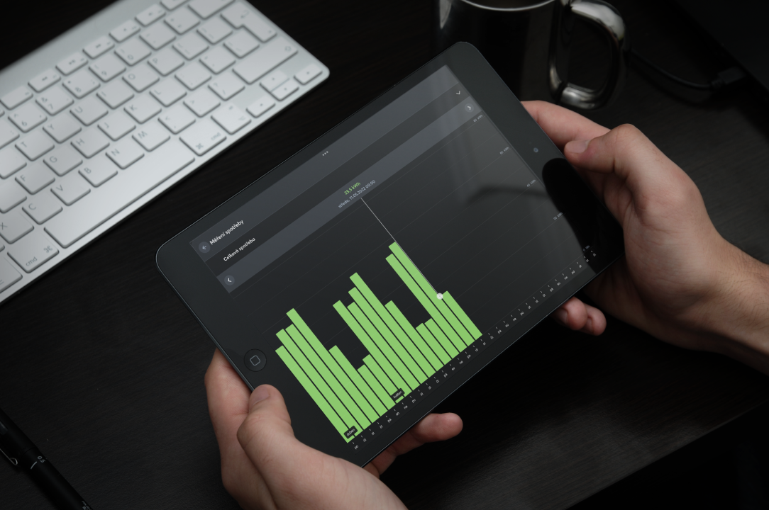 Statistika spotřeby energie v iPadu