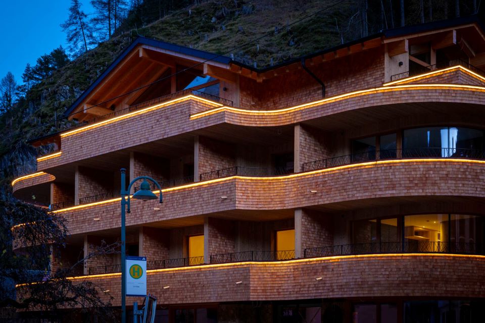 Hotel nabitý technologiemi v srdci rakouských Alp