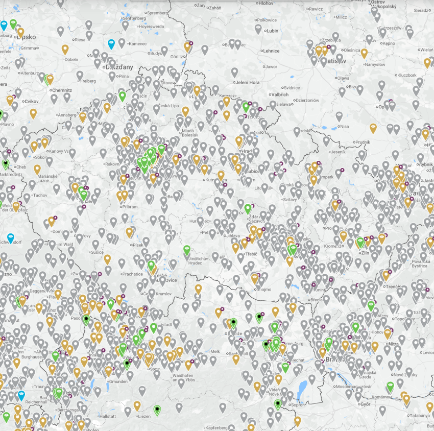 Mapa instalačních firem Loxone