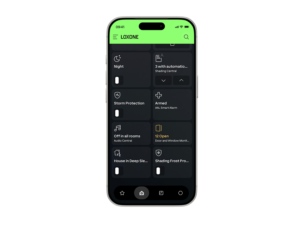 iPhone s aplikací LOXONE