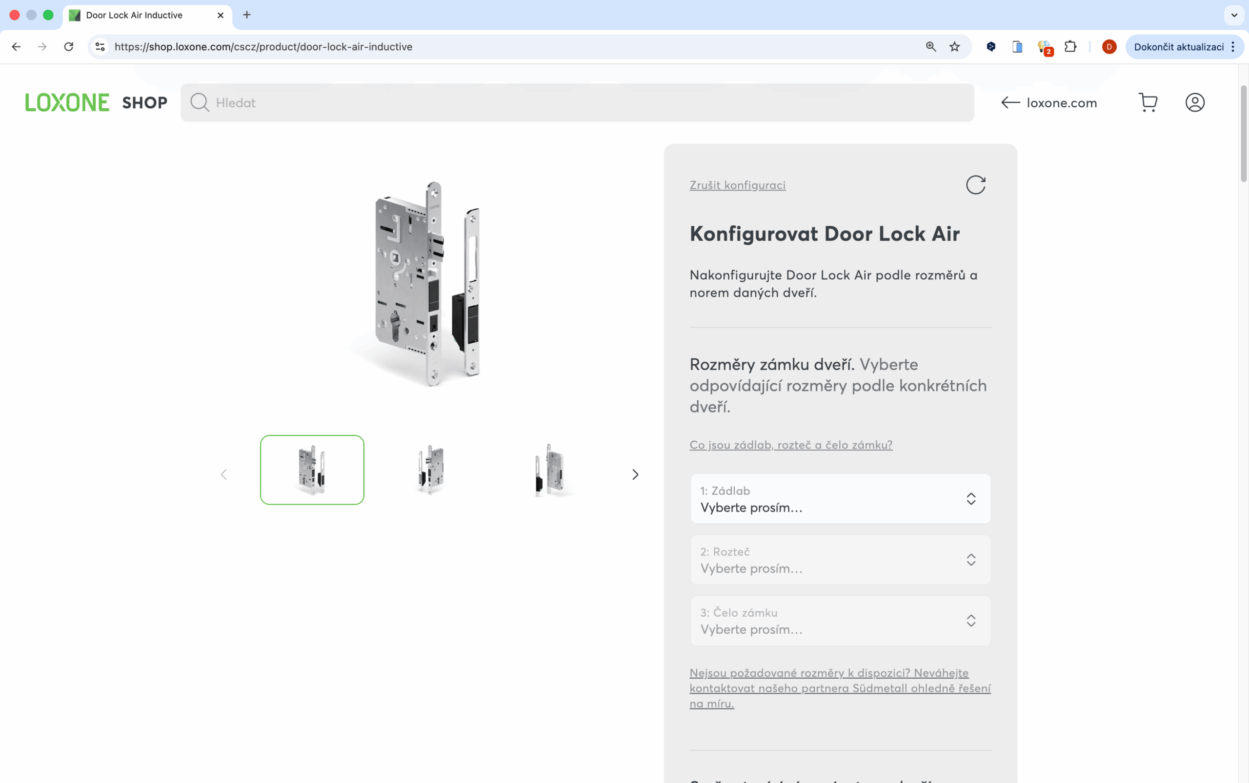 Konfigurace v e-shopu