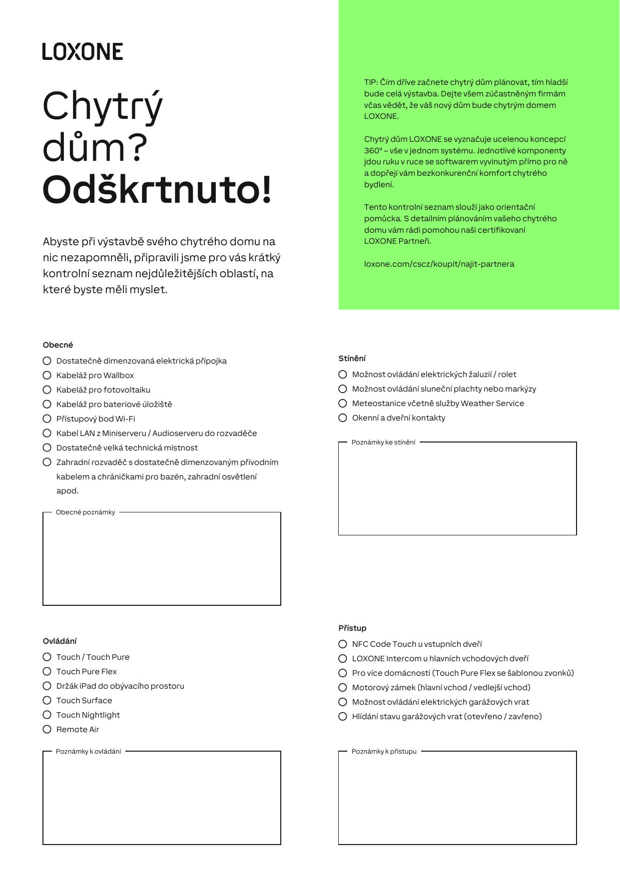 Checklist