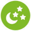 Icon Mond - Zentrale Haussteuerung nachts