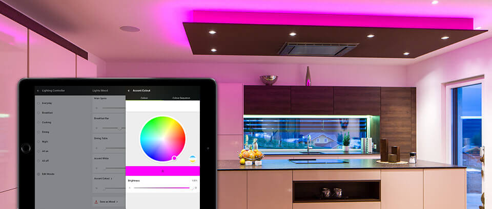 PH kitchen tablet light scenes dimmer 1