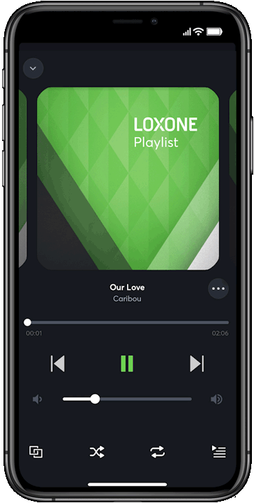 Loxone App Playlist