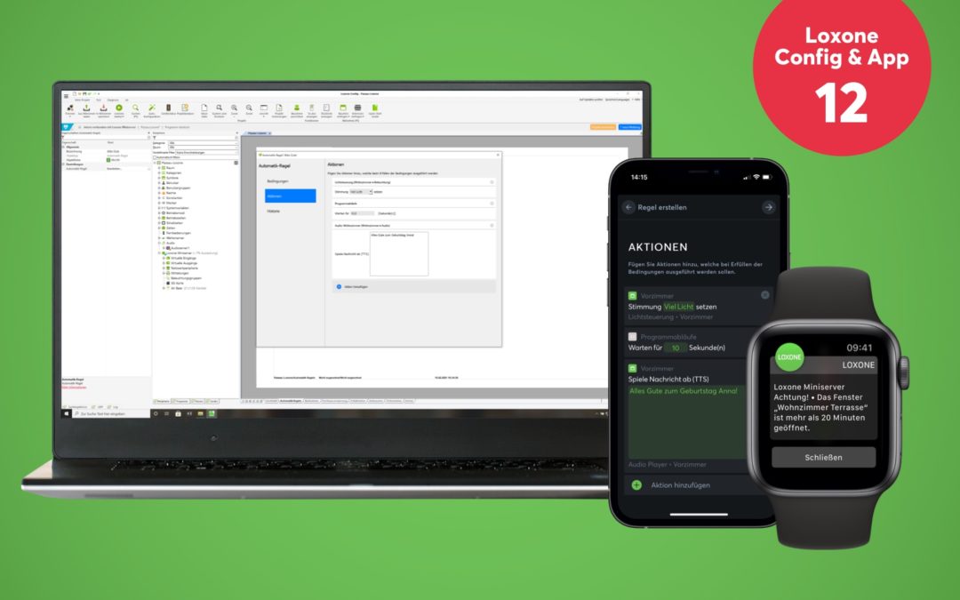 Neu: Loxone Config und App 12 und Update Audioserver