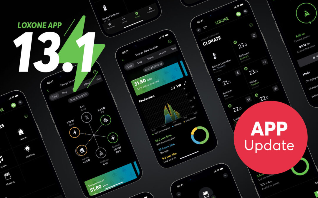 Loxone App 13.1: Das größte Feature- & Design-Update seit Jahren