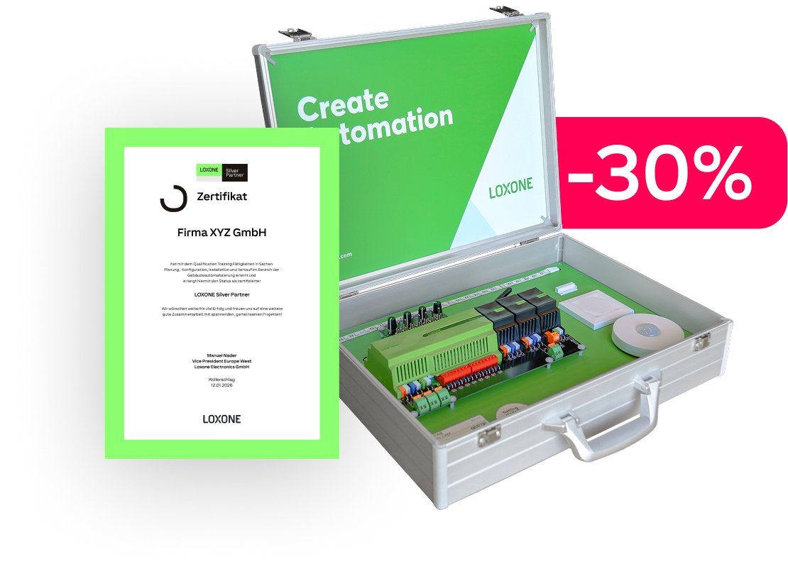 LOXONE Partner working in LOXONE Config