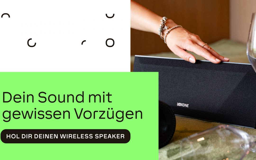 Normale Lautsprecher spielen Musik. Der LOXONE Wireless Speaker spielt dein Gebäude.