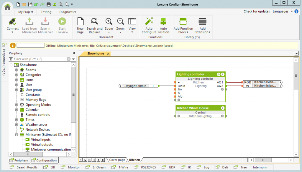 Loxone Configuration for Atmospheric Lighting