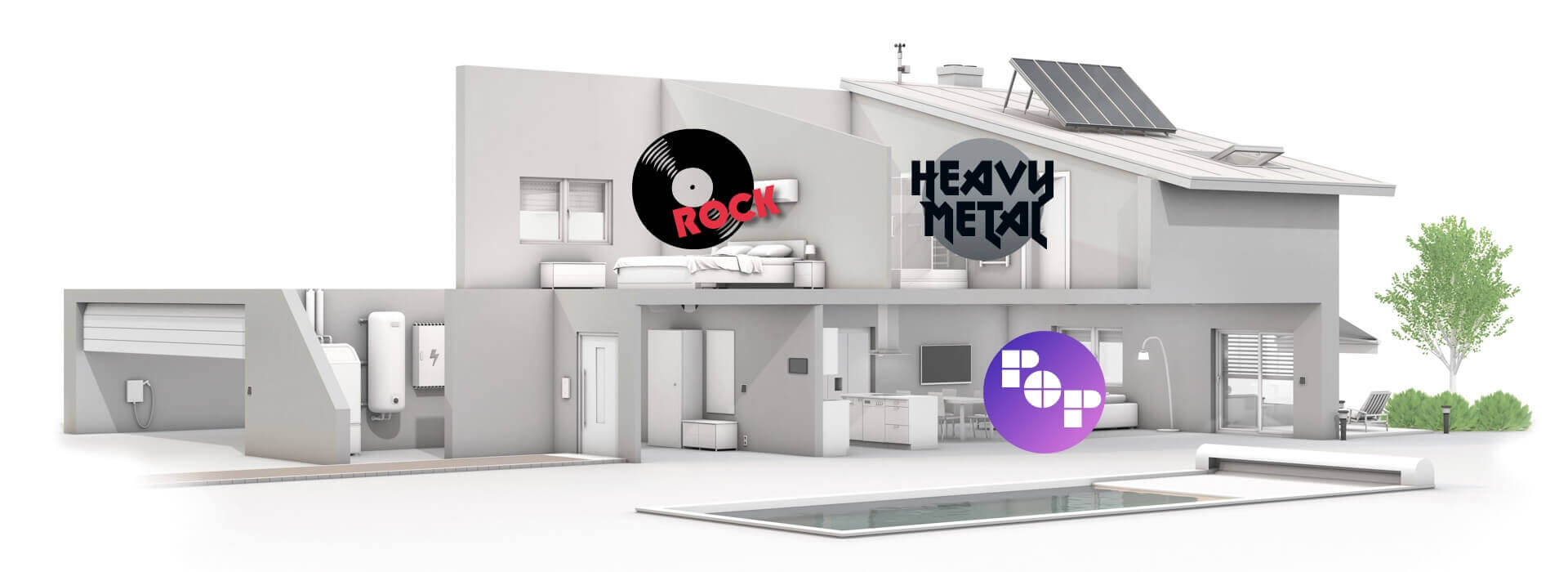 multiroom audio floorplan