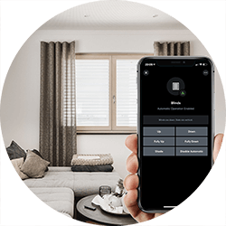 Integral blinds with app control