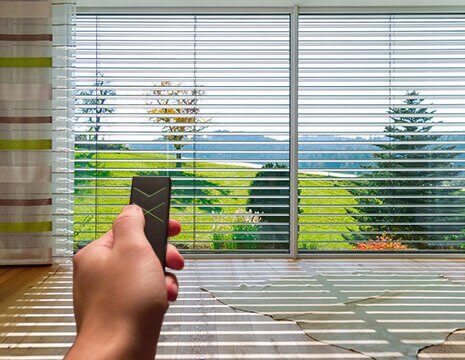 Remote control of blinds