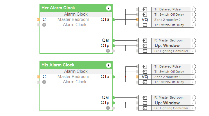 Music Alarm Clock - Loxone Config Screenshot