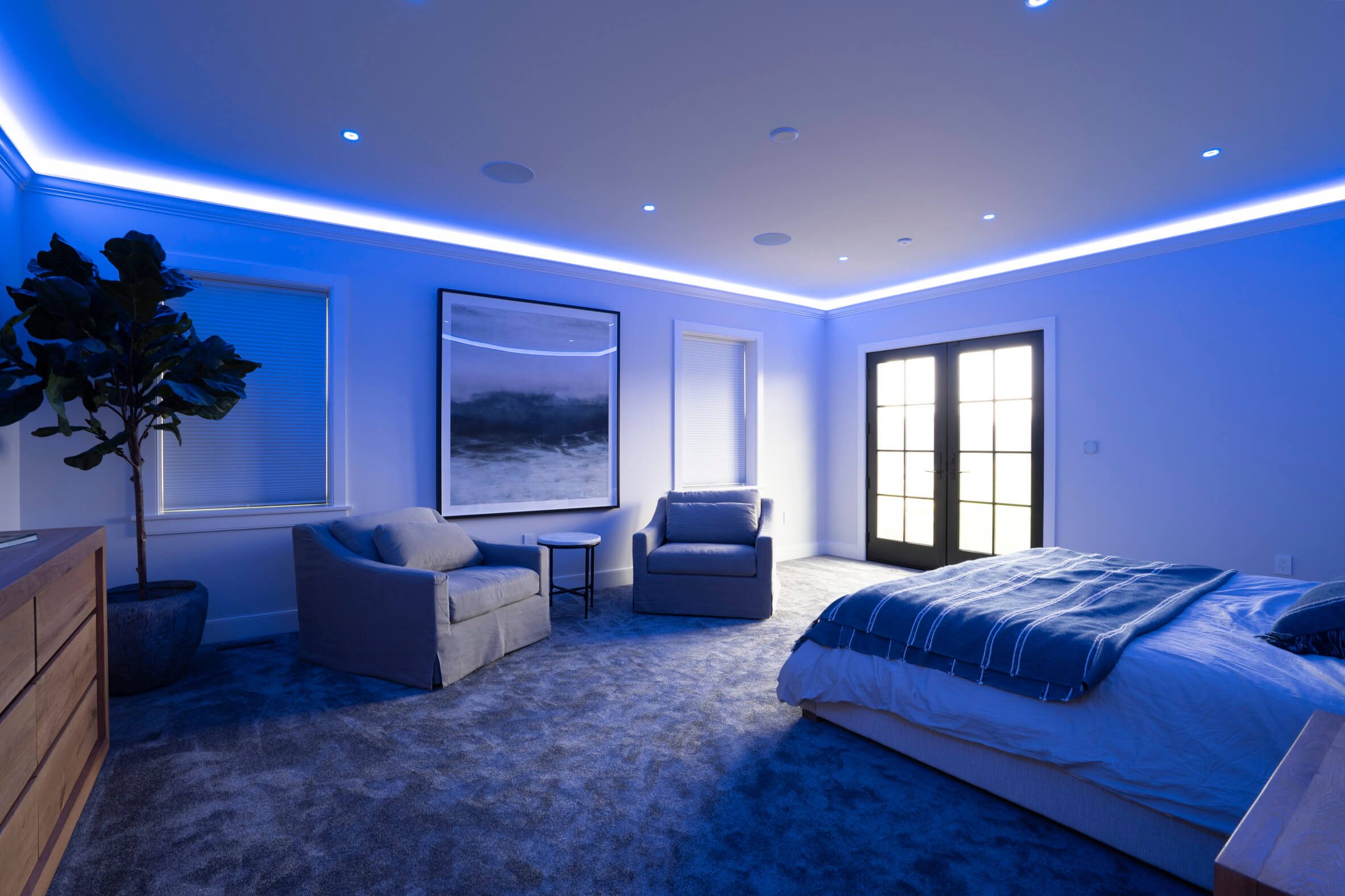 Bedroom in Night Mode