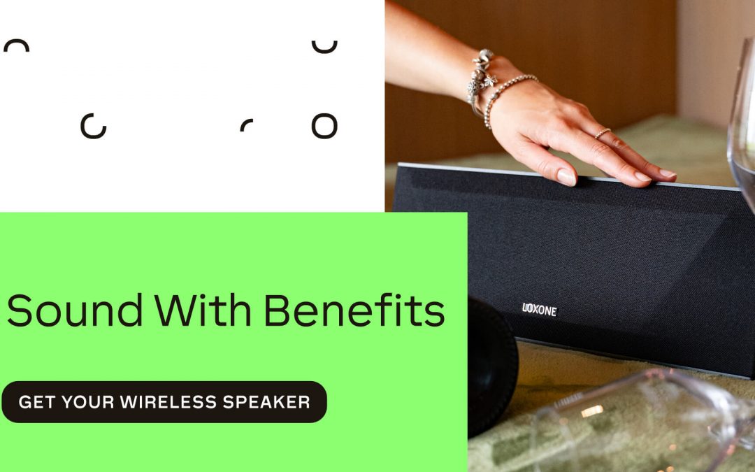 The LOXONE Wireless Speaker music, plus everything else your home has to say.