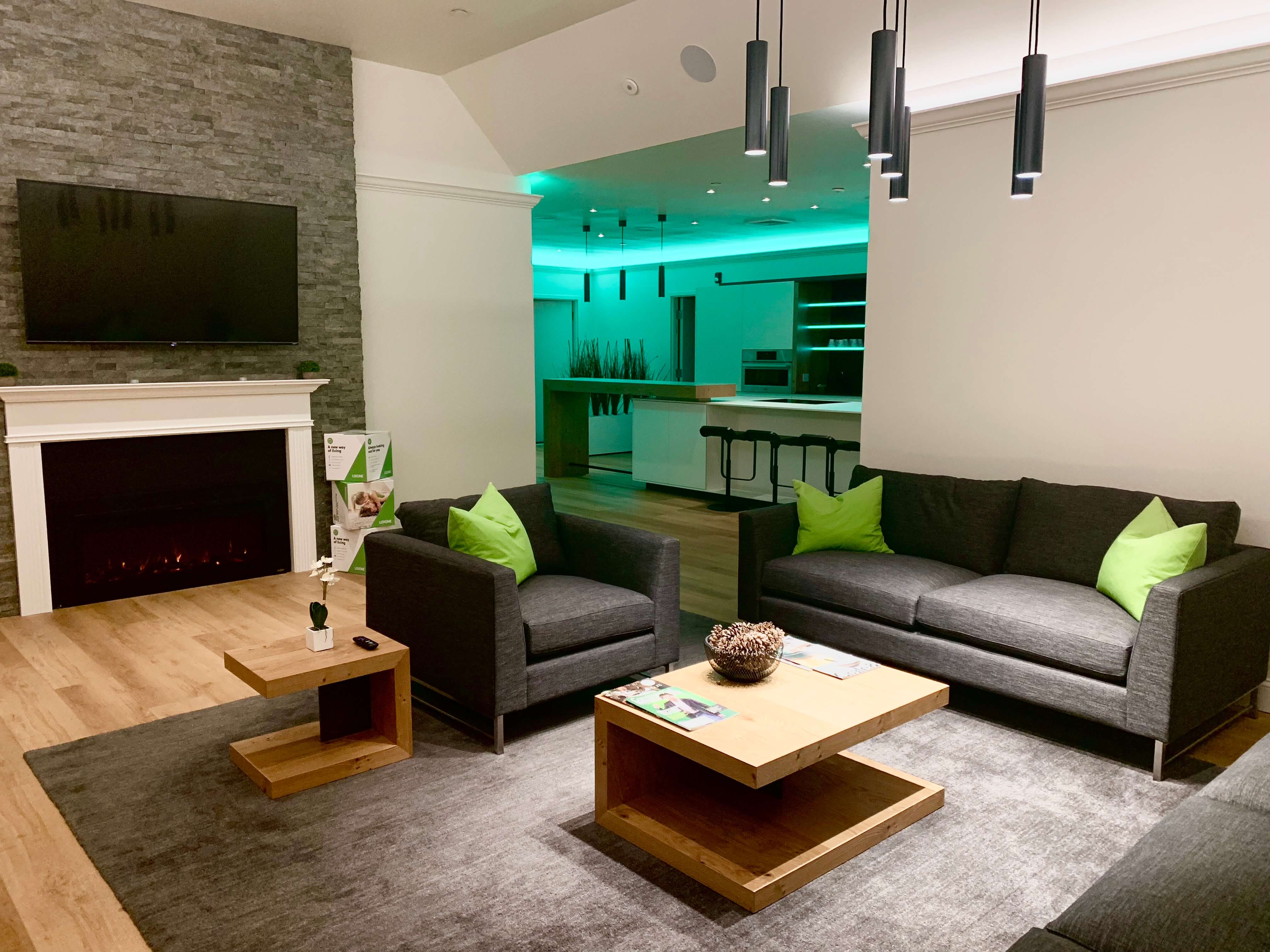 Living room of Loxone Experience Center