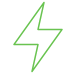 Lightning bolt icon.