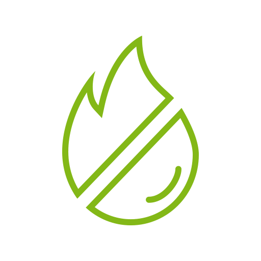 Water and fire icon