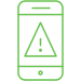 Smartphone alert icon