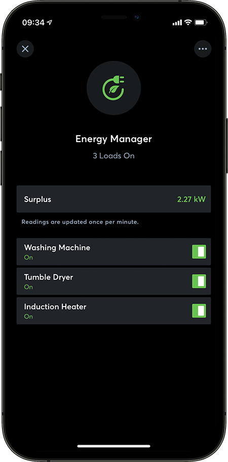Loxone App Energy Manager