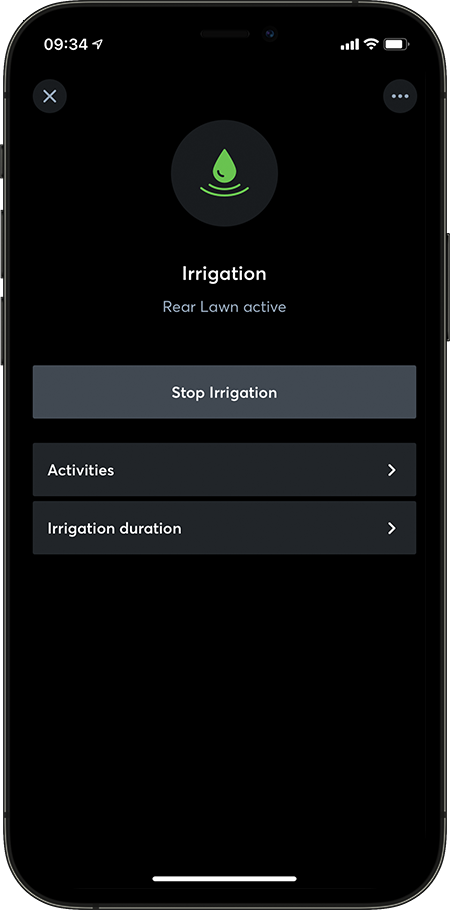 Loxone App Irrigation