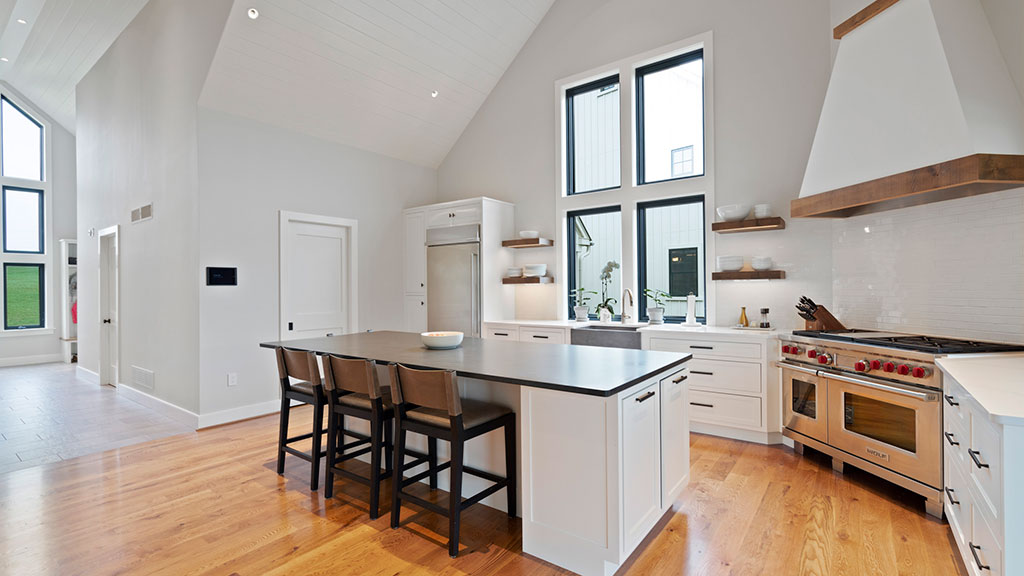 Kitchen of a Loxone smart home