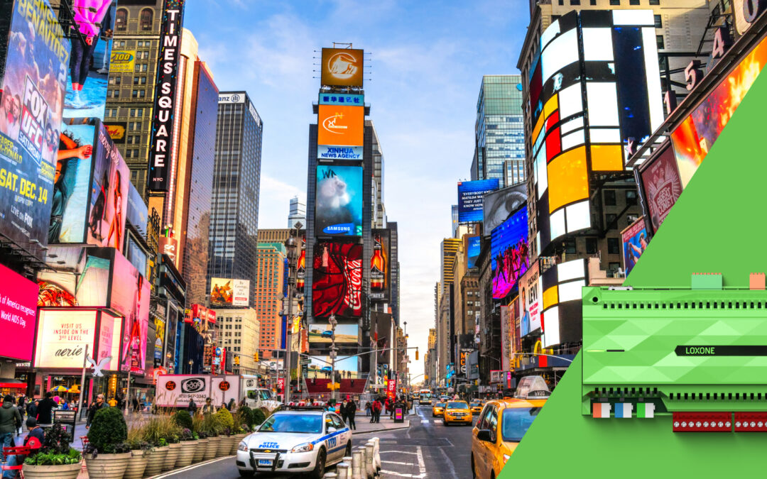 Loxone Automation Hits New York Times Square