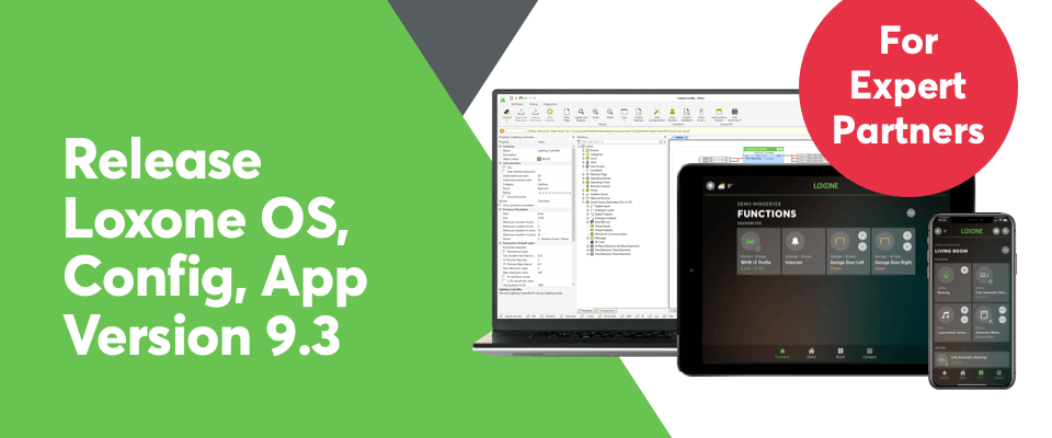 Nueva versión del software: Loxone OS, Config y App 9.3.