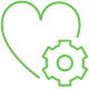 IC-Heart-Setting Icon Gebäude