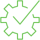 IC-cog-check Icon Gebäude