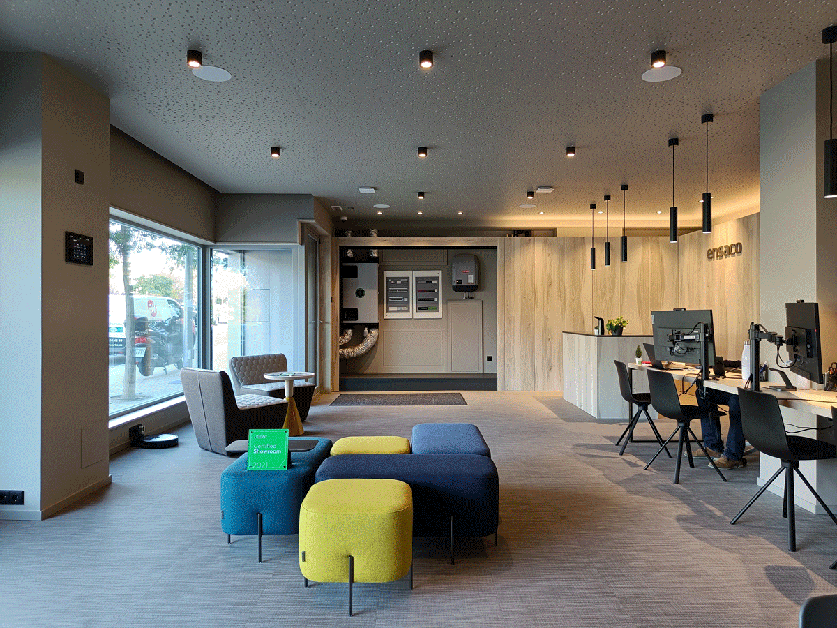 ENSACO SHOWROOM Sala-GIF innovotics