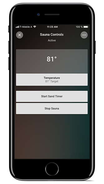 control remoto sauna