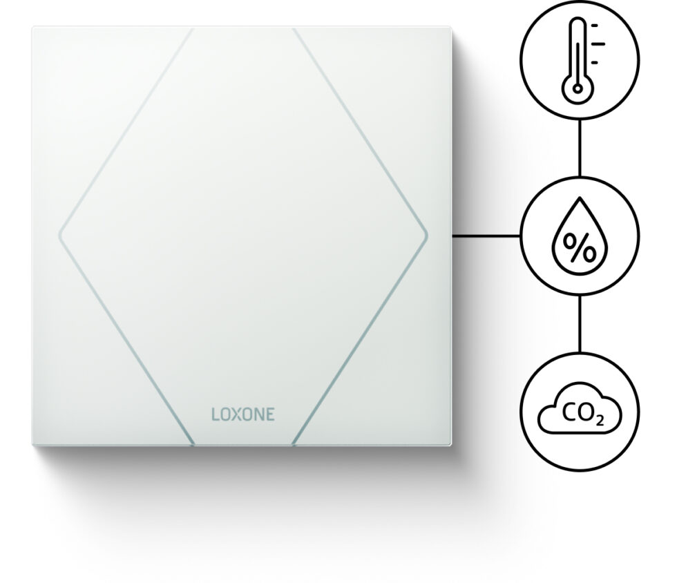 Loxone Air Touch Interrupteur Tactile Sur Batterie - Occasion Peu Servi Boîte D'origine