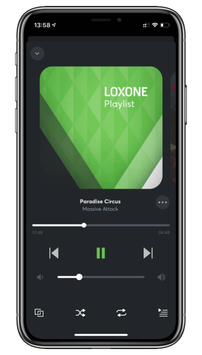 Loxone App Playlist