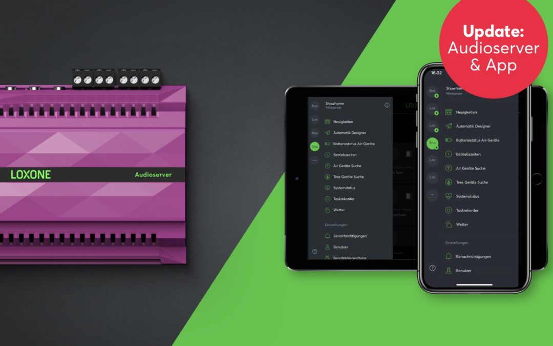 Mise à jour : Audioserver Loxone 2.4.11.17 & App 11.2.1