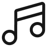 Icon of a speaker with sound waves