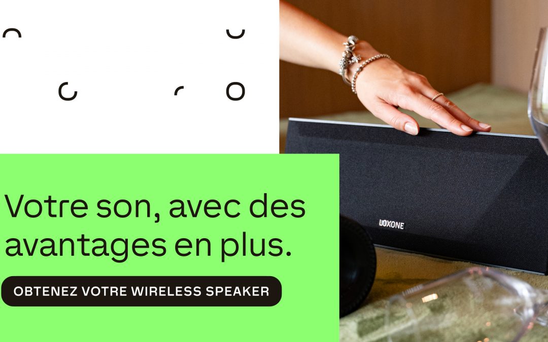 Les enceintes classiques résonne de la musique. La Wireless Speaker LOXONE fait résonner votre bâtiment.