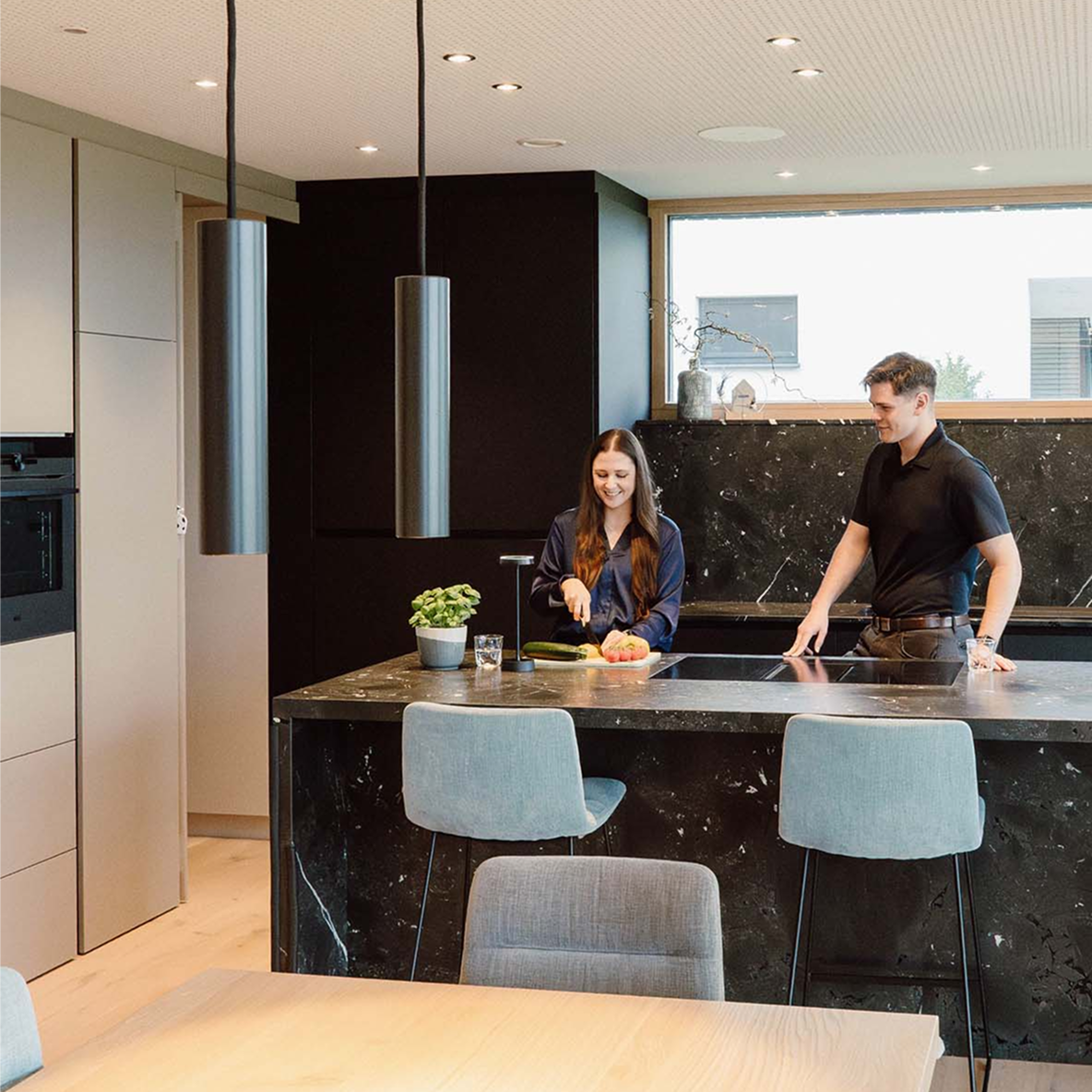 Cuisine dans une Maison Intelligente