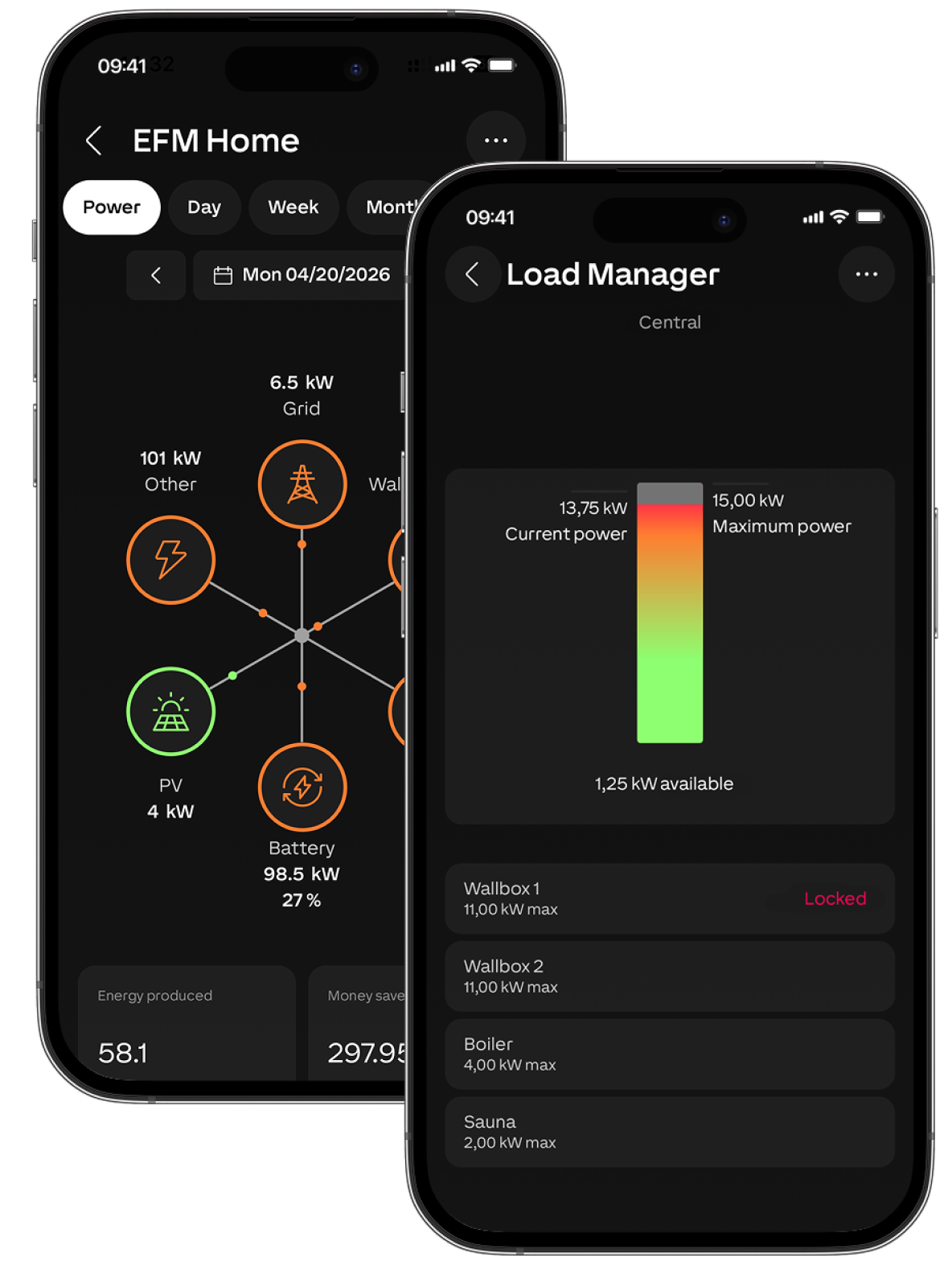 LOXONE App Ladehistorie