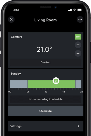 Energie sparen mit der Loxone App