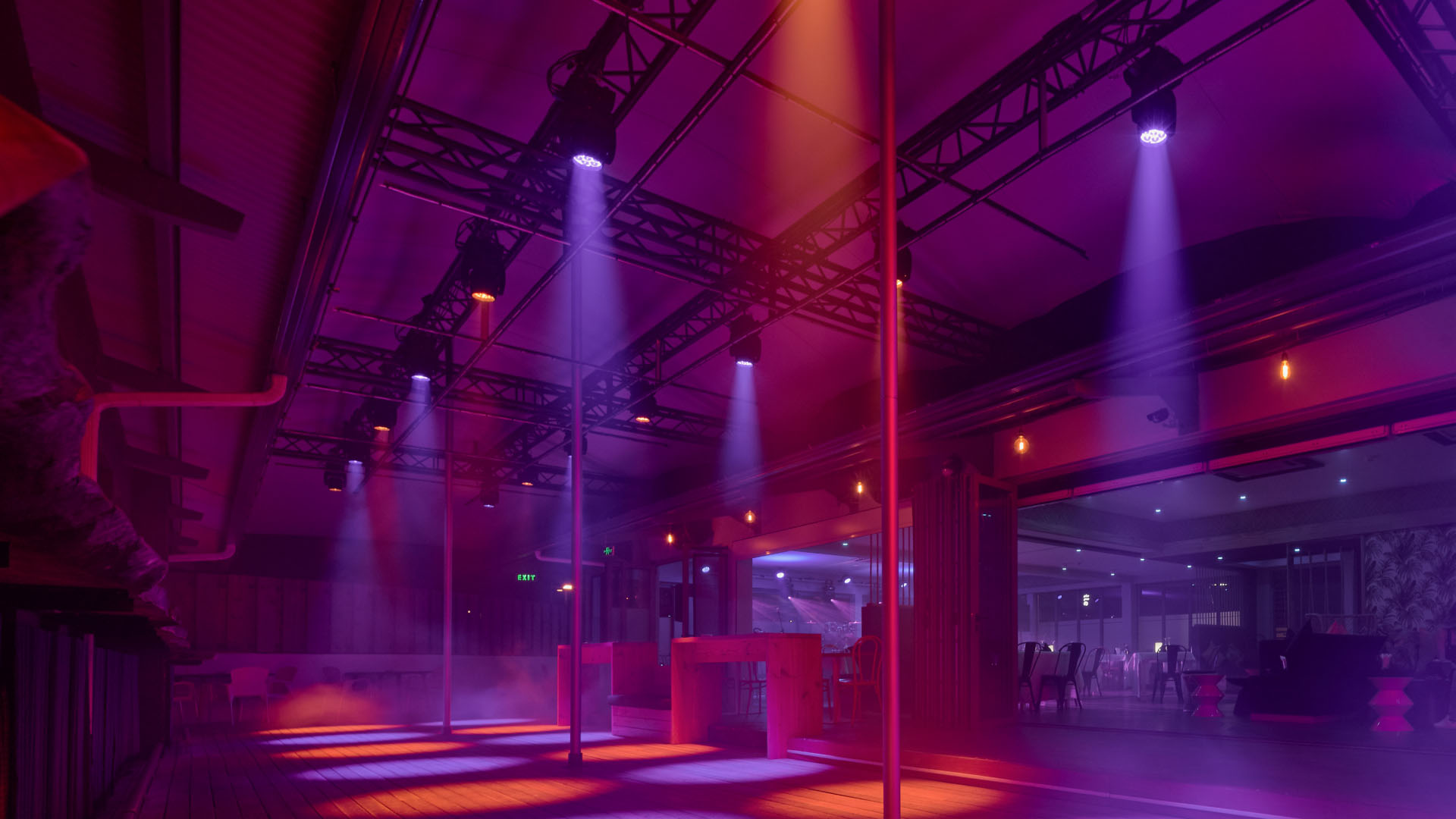 Nightclub lounge lighting mood