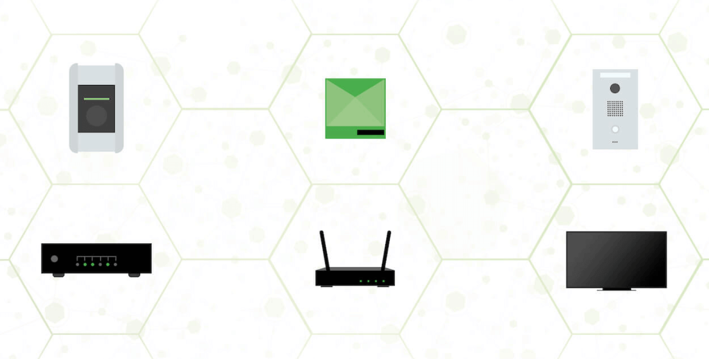 Graphic showing devices with network connection