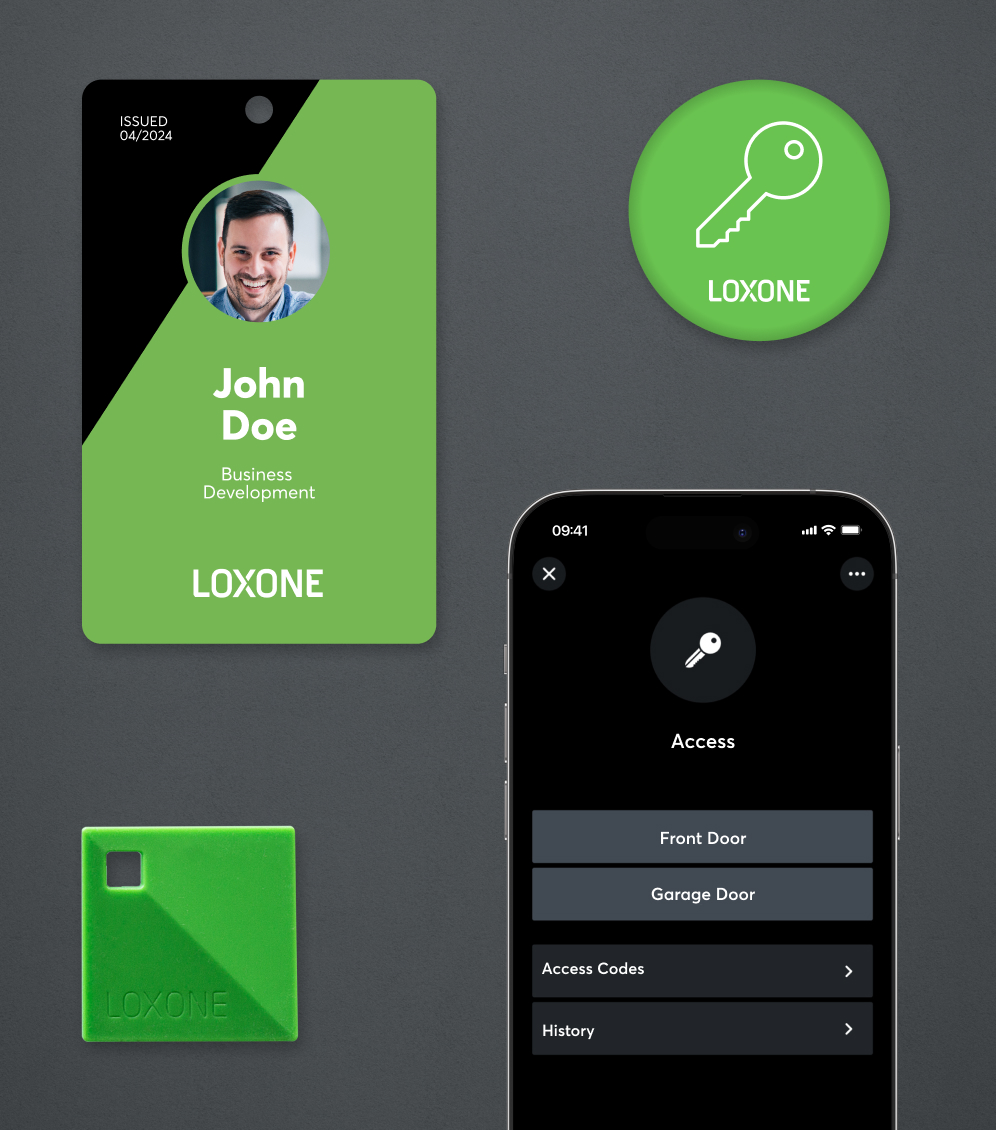 Access control with time-limited access, intuitive NFC tag and code management via an app