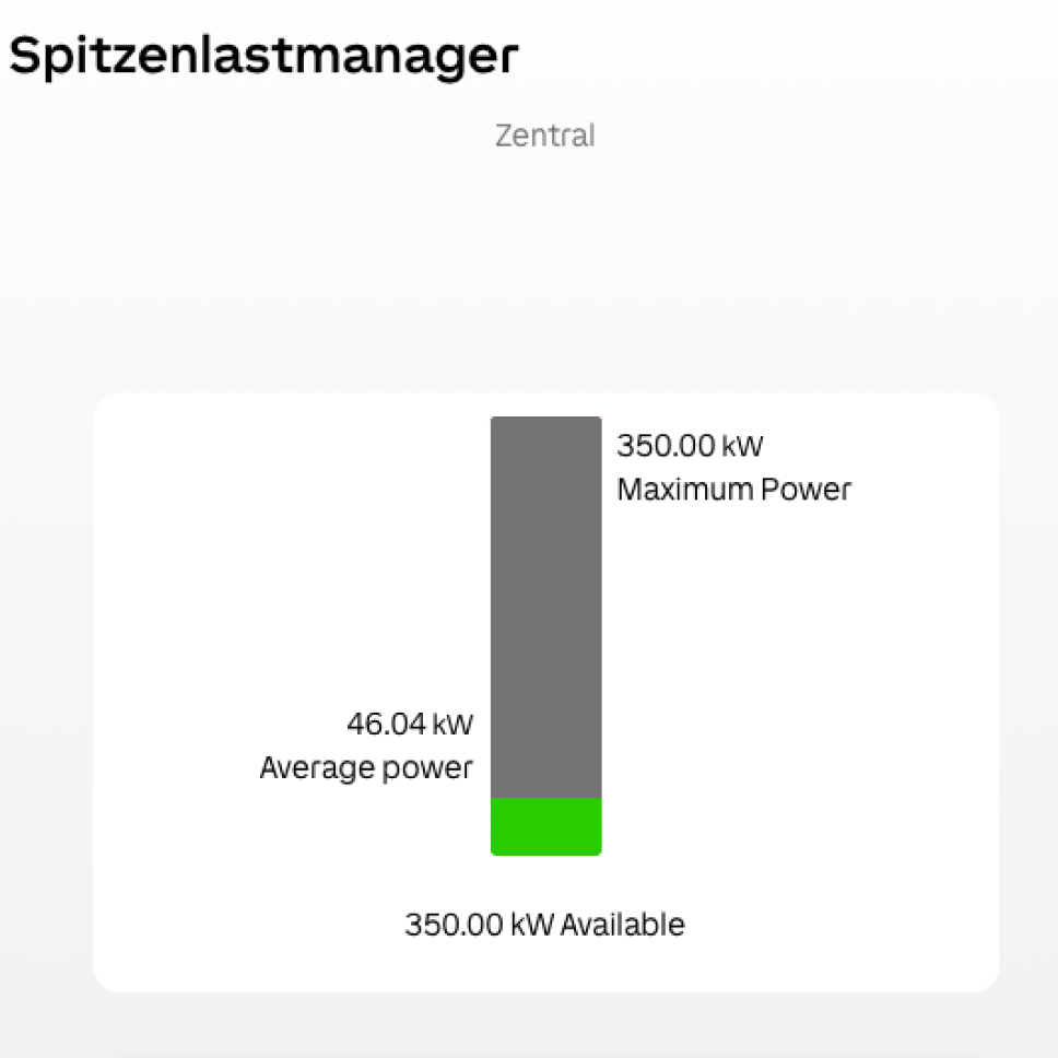 Lastspitzenmanager App Ansicht